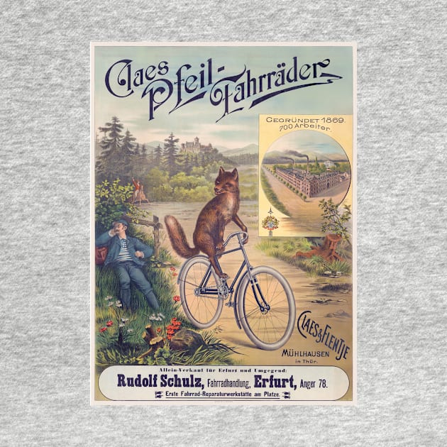 Claes Pfeil-Fahrräder Vintage Poster 1905 by vintagetreasure